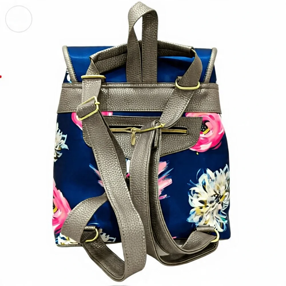 Chic Floral Backpack with Hummingbird Design 🎄Christmas Gifts!🎁 - Picture 2 of 5